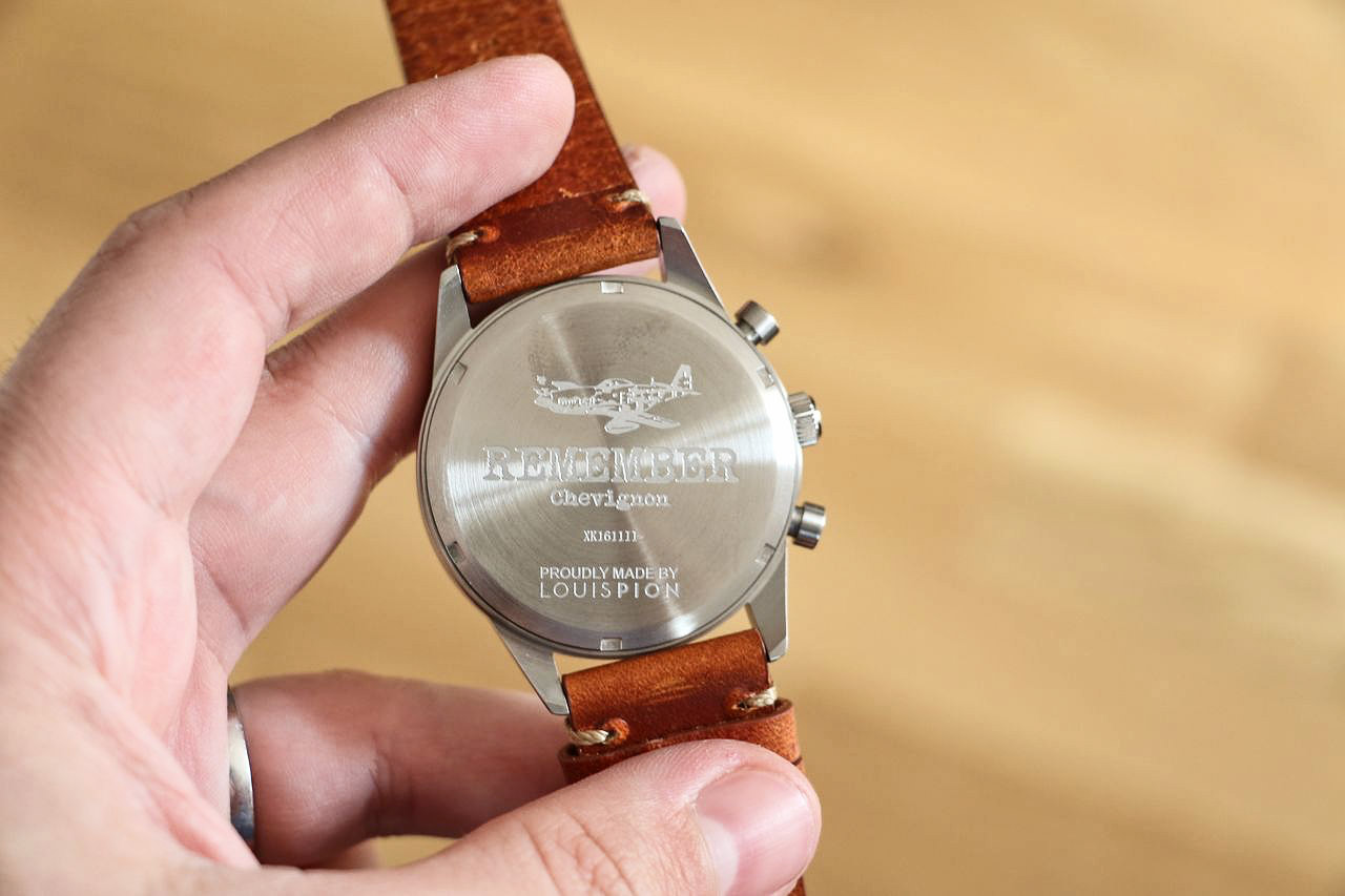 Montre Chronographe Sport LOUIS PION Neuve (sans Bracelet) - Boîtier Acier 45mm - Cadran Noir/orange - Mouvement Quartz Japonais