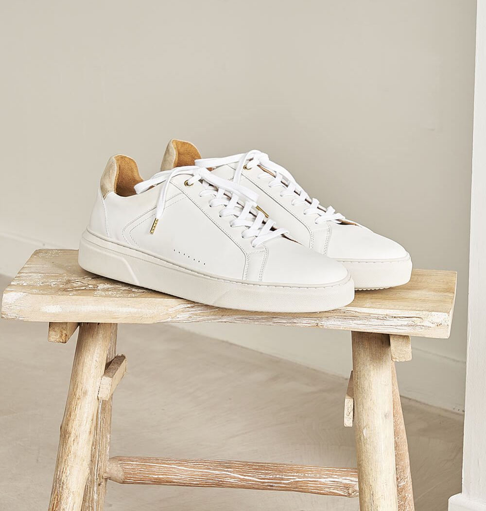 Basket blanche : basket, sneakers blanche pour hommes